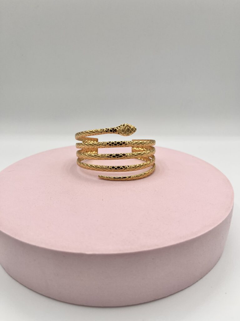 Bracciale serpente oro senza chiusura 