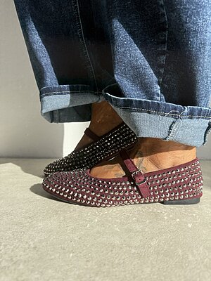 Ballerina SPARK punta tonda bordeaux