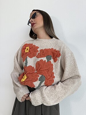 Pull Peonia orange