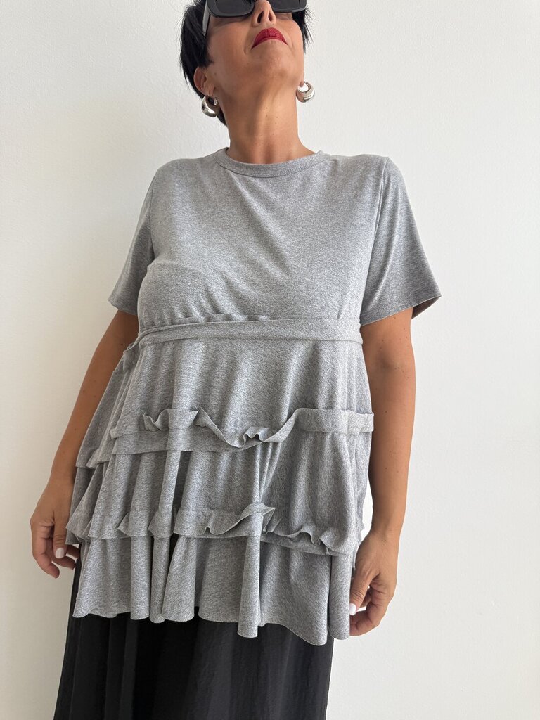 Ts LEONIA midi balze rouches - Grigio 