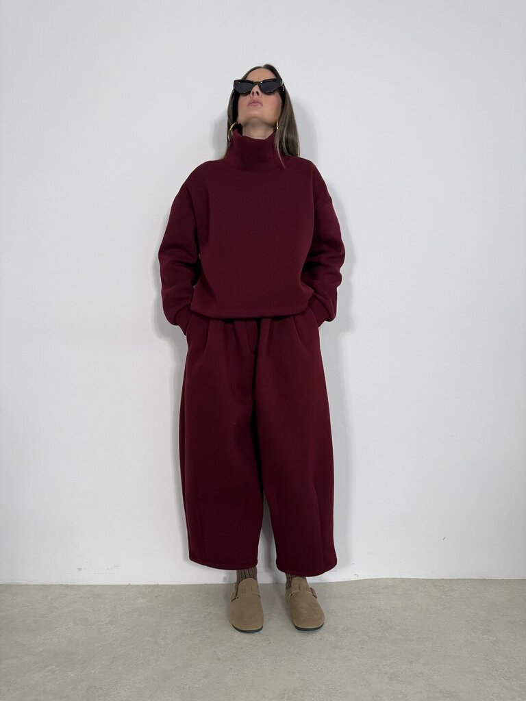 Felpa set  Jade felpato - Bordeaux 