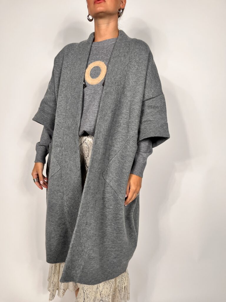 Cappotto uovo sfoderato - Grigio 