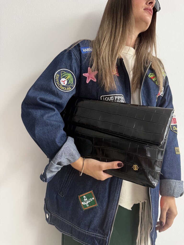 Bag CROCO nero 