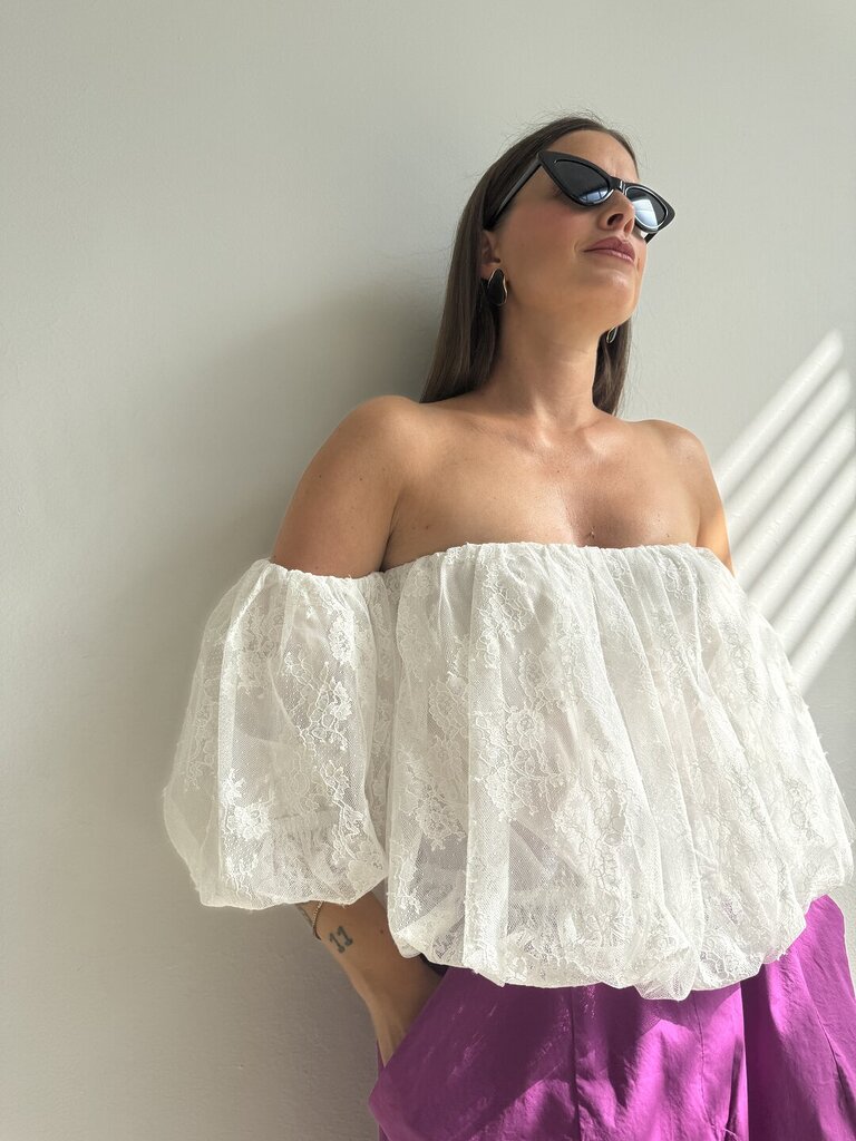 Top pizzo - Bianco 