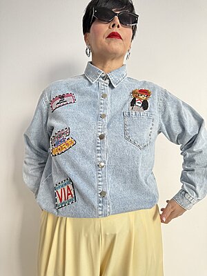 Camicione Patch Jeans