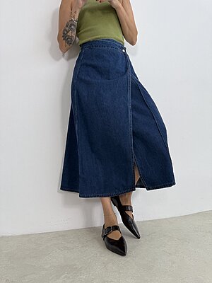 Gonna denim p/foglio