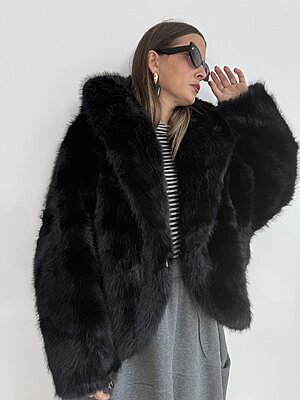 Giacca ecofur black