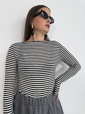 Maglia Cashmere riga