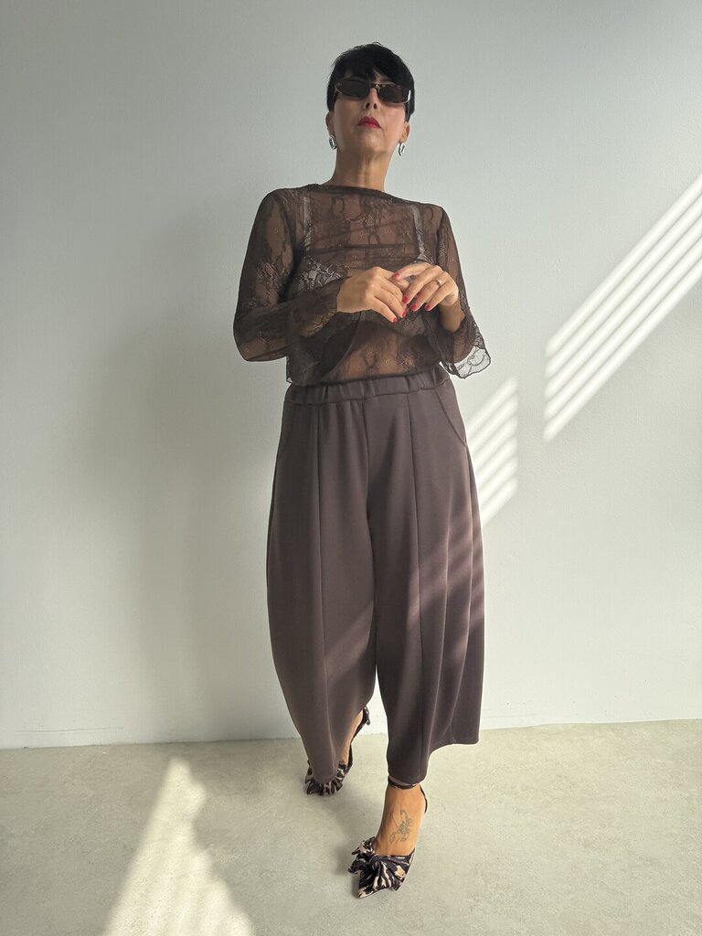Maglia Oscar pizzo - cioccolato 