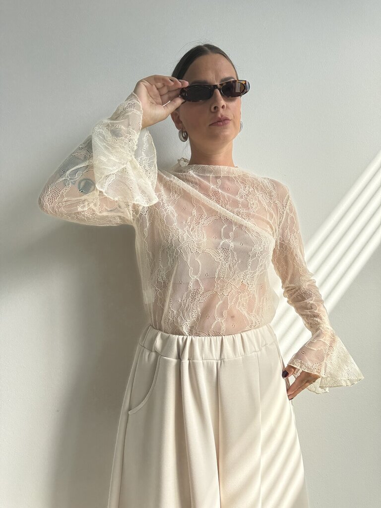 Maglia Oscar pizzo - panna 
