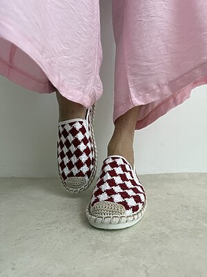 Espadrillias rombi red