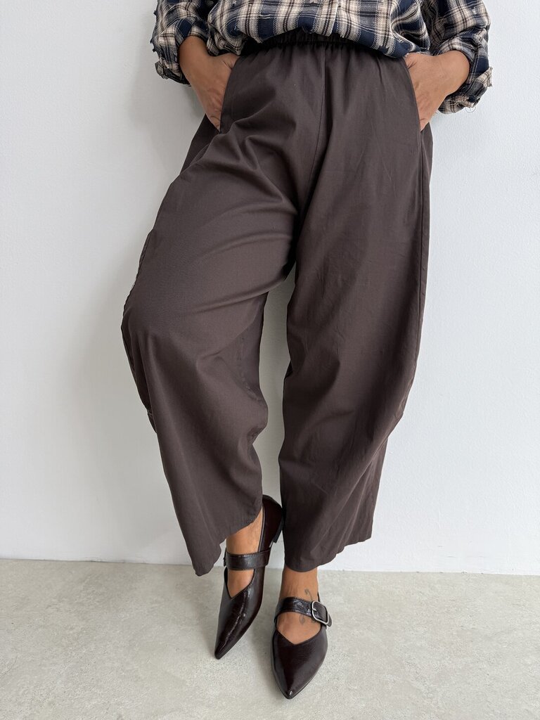 Pantalone cotton JOY - cioccolato 