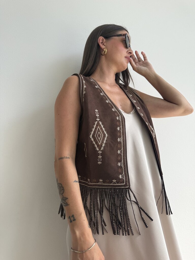 Gilet India - Marrone 