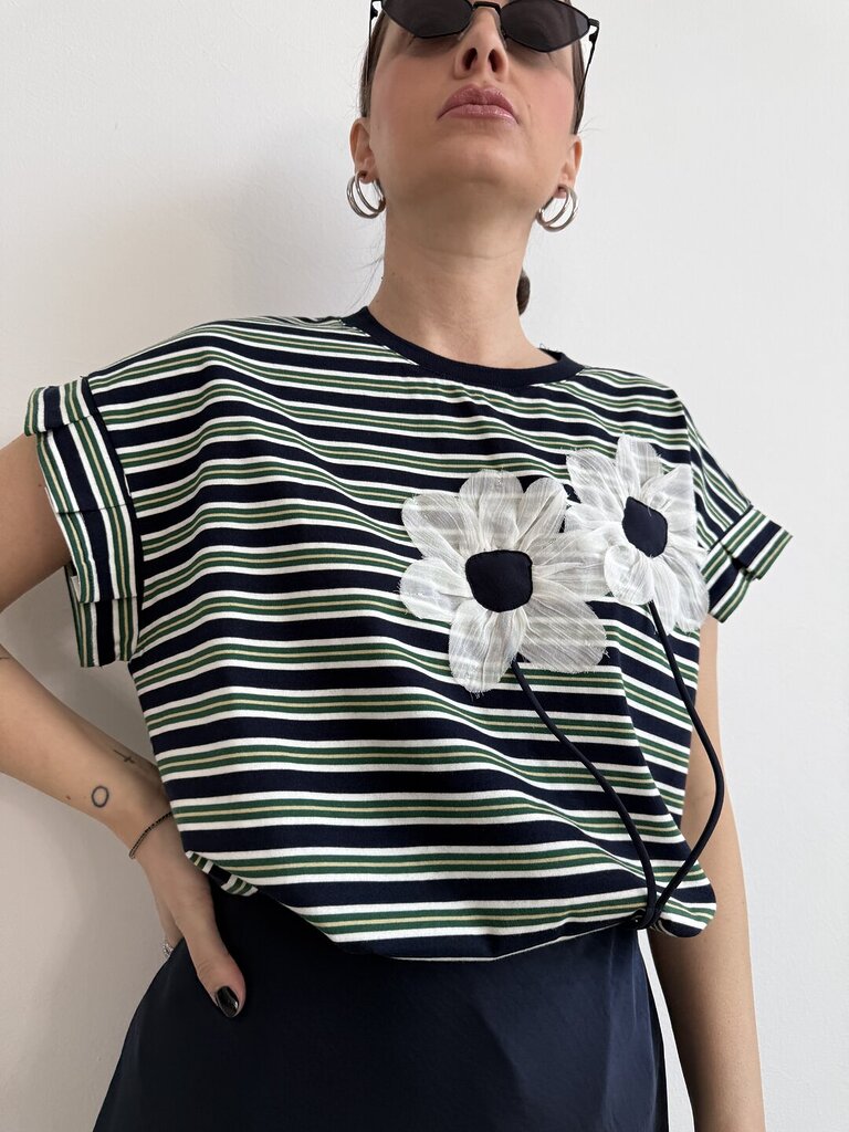 Ts fiore stelo rigoline - Blu 