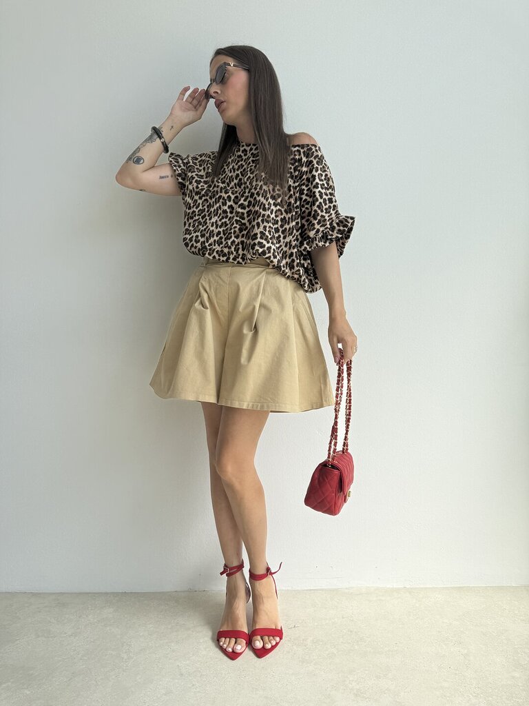 Short farfalla Parisienne - sabbia 