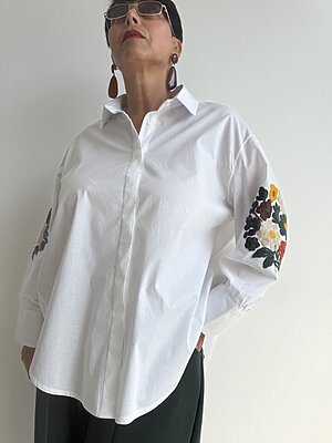Camicia fiore manica