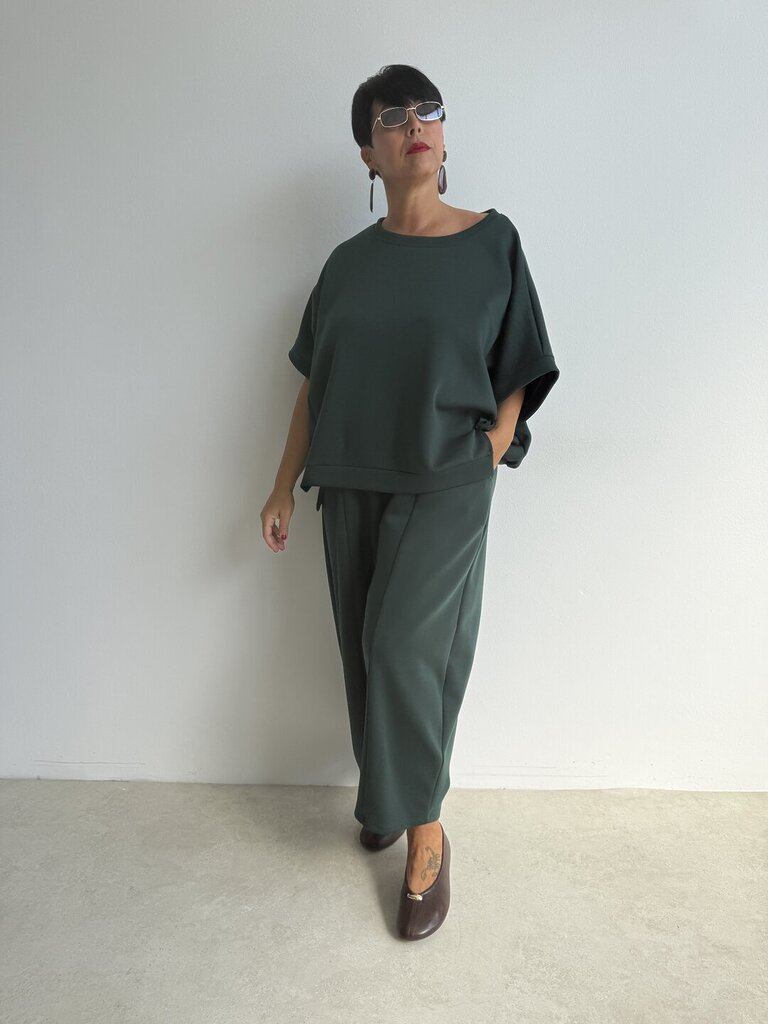 Marzia mezza manica - Verde Bottiglia 