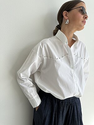 Camicia bulloni white