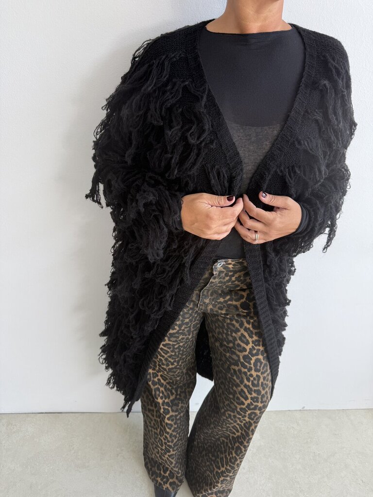 Cardigan HAIRY - Nero 