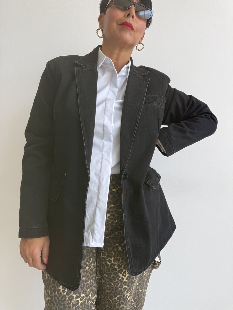 Giacca denim LovePassion - Nero 