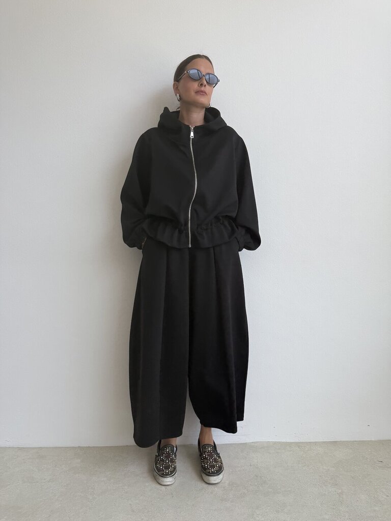 Marzia felpa zip - Nero 