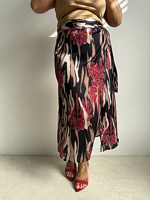 Gonna Satin pareo black