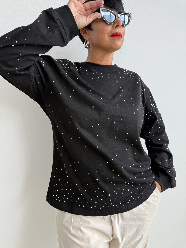 Ts LUCE manica lunga - Nero 