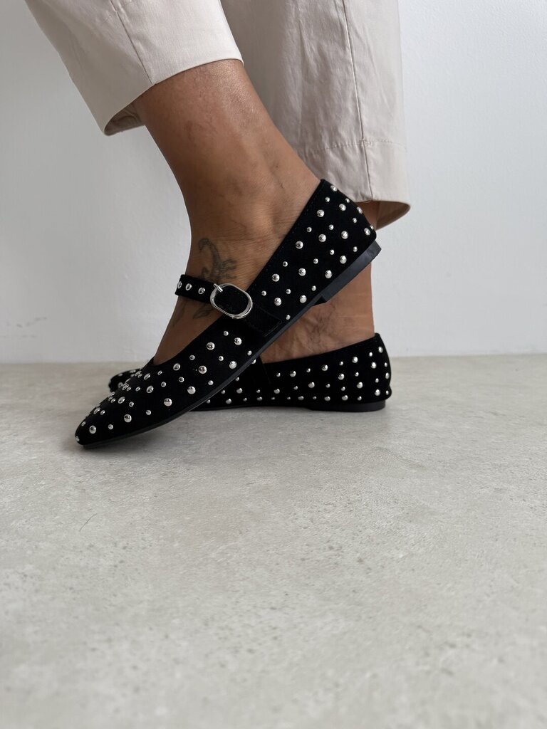 Ballerina borchie nero 