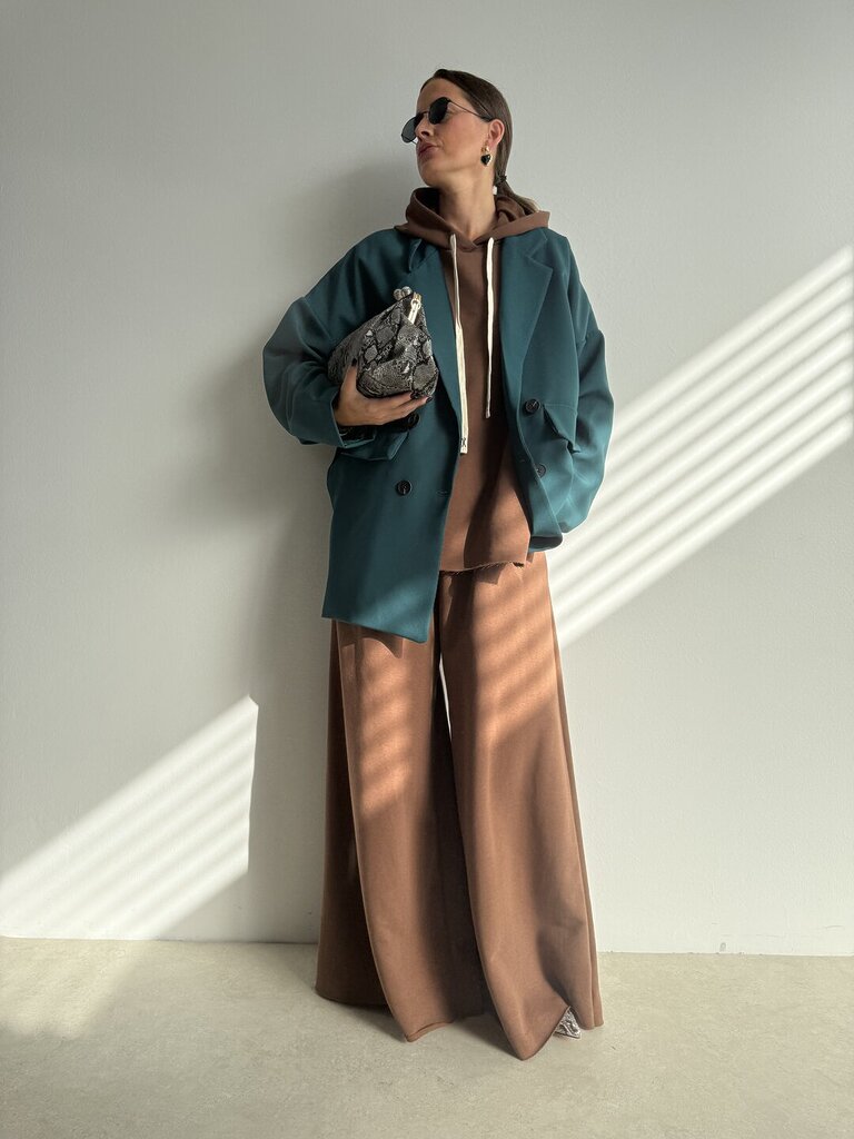 Blazer unito Morgana - Verde Bottiglia 