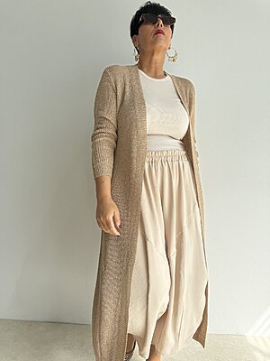Cardigan Long lurex