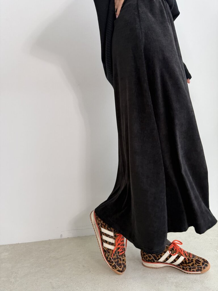 Gonna campana ciniglia - Nero 