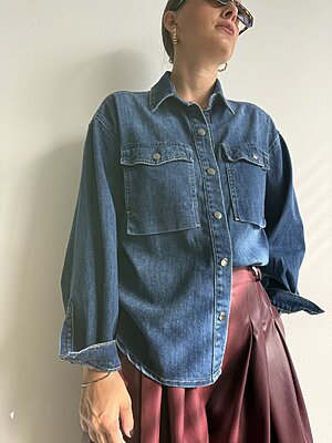 Camicia stretch denim