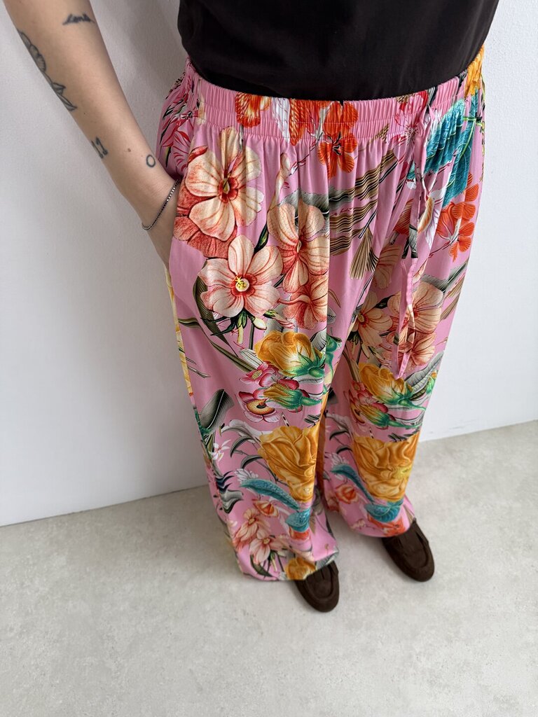 Pantalone Flowery - Rosa 