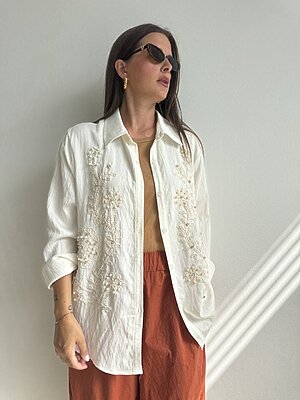Camicia Wedding pearl