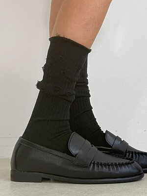 Socks black rotture